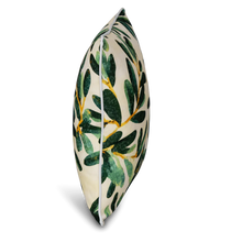 Bondi olive garden piped outdoor cushion