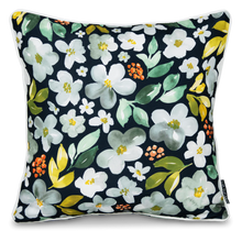 Bondi flower power piped outdoor cushion