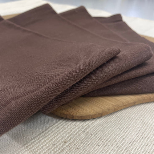 Brown Cotton Napkin