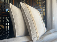 Cream Satin Ruffle Cushion Cover