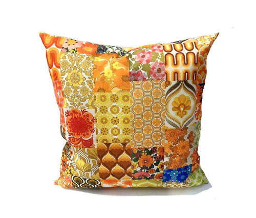 Anna Chandler 70's orange outdoor cushion