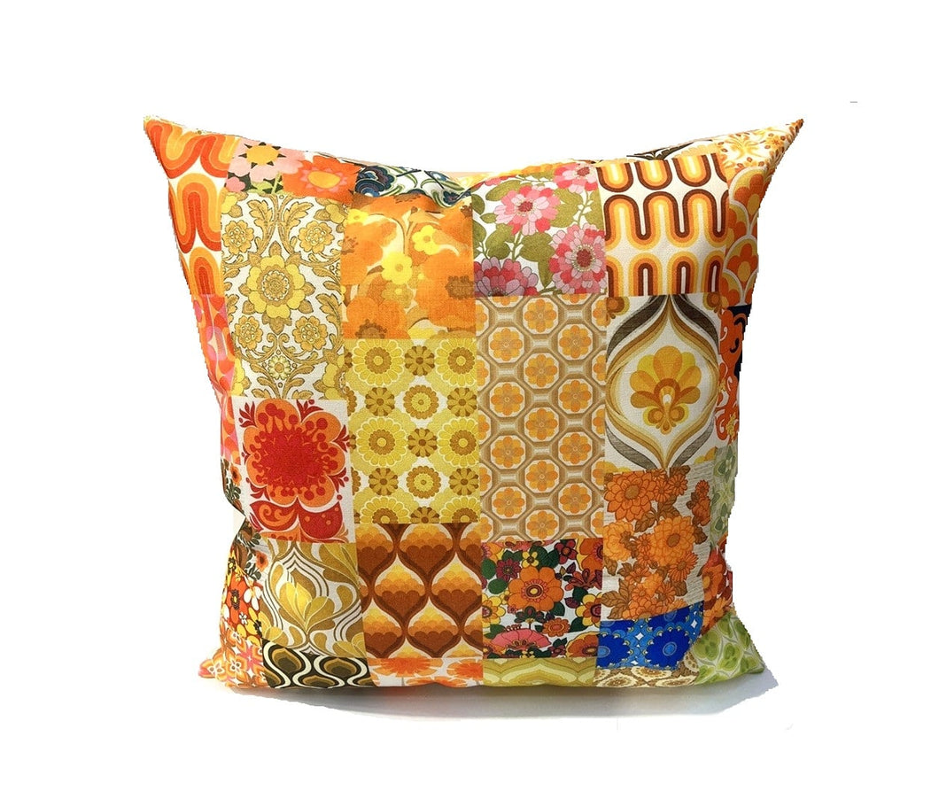 Anna Chandler 70's orange outdoor cushion