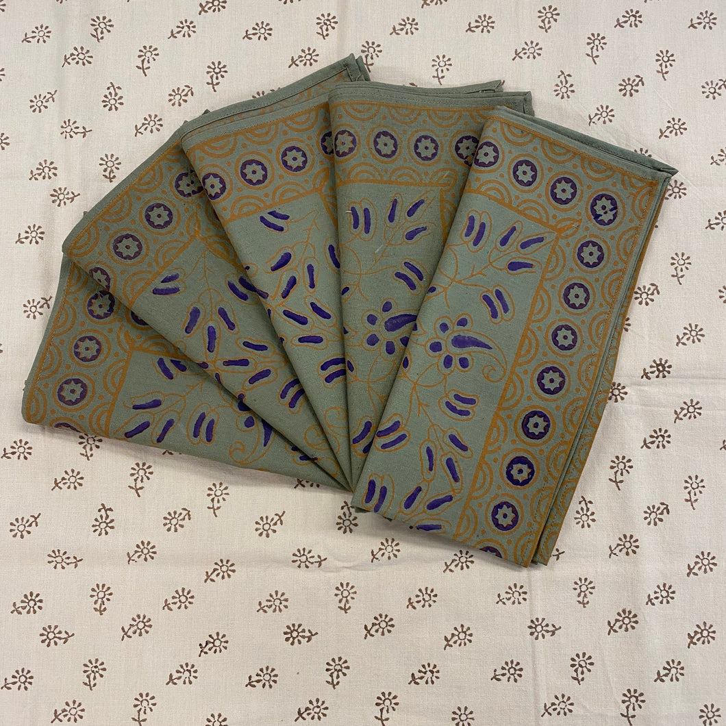 Tribal Block Print Napkin