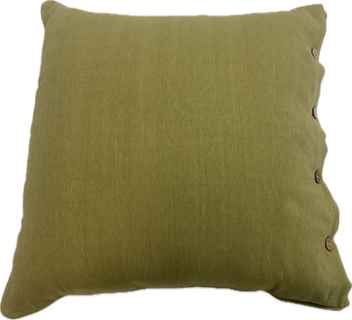 Khaki Cotton Cushion Cover