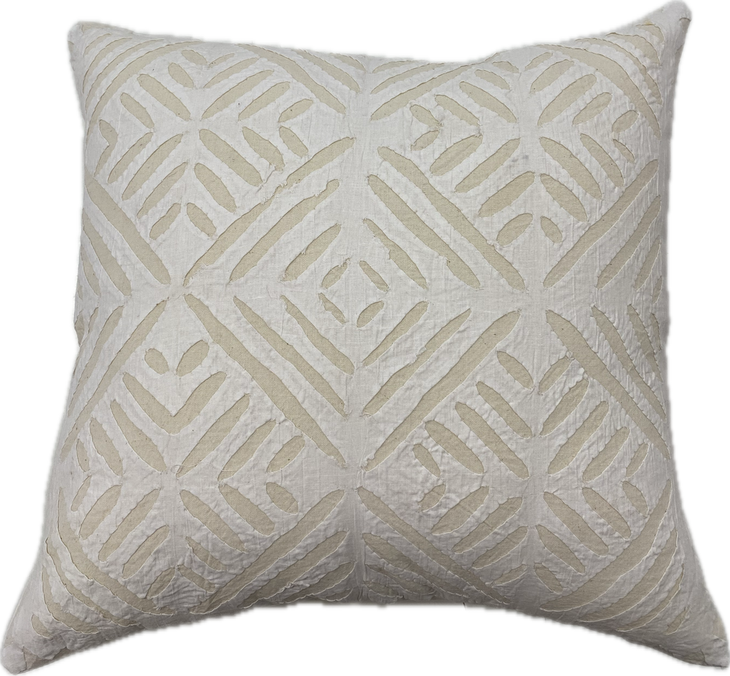 Hand Made Appliqued 40x40cm Cotton Cushion Cover