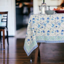 Block-Printed Cotton Tablecloths - Rectangular