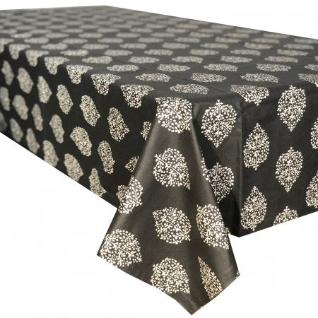 Avalon Charcoal Stain Proof Tablecloth