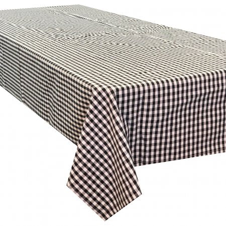 Gingham Check Cotton Tablecloth