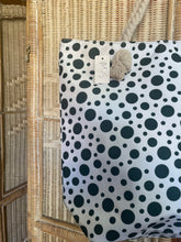 Deep Green Polka Dot Canvas Tote Bag