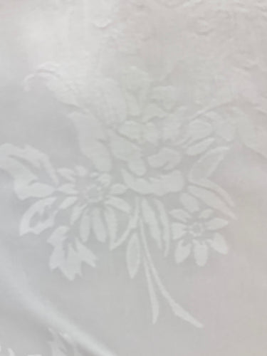 White Damask Fabric 180cm