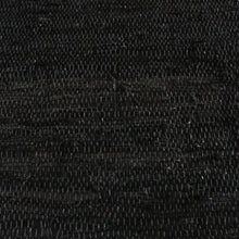 Black Leather Rag Rug