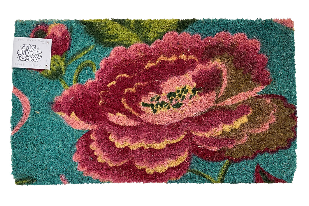 Anna Chandler Doormat - Chinese Peony