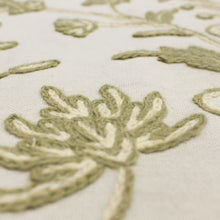 Crewel Floral Beige Fabric