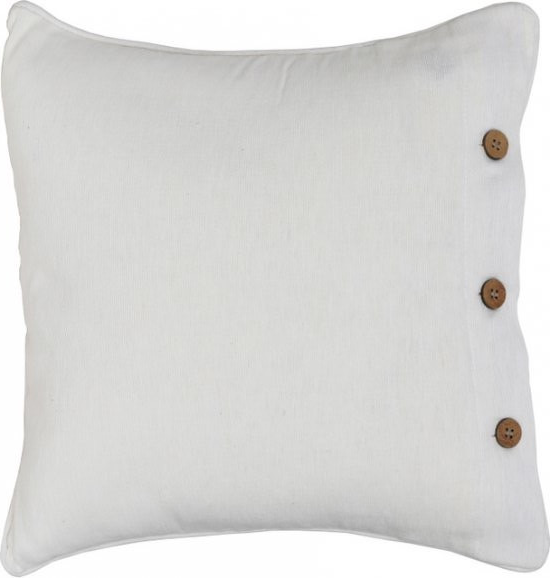 Pure White Cotton Cushion Cover