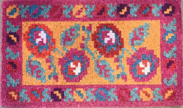 Anna Chandler Doormat- Karabagh Orange