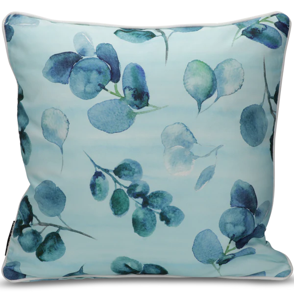 Bondi Olive Twist 1 - Piped Outdoor Cushion