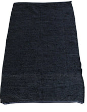 Black Leather Rag Rug