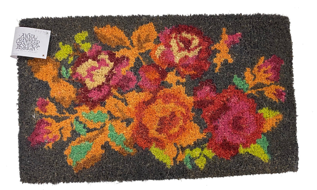 Anna Chandler Doormat - Rose Kelim